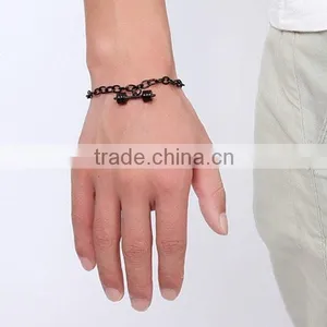 Fashion Dumbbell Pendant Stainless Steel Bracelet thumbnail-5