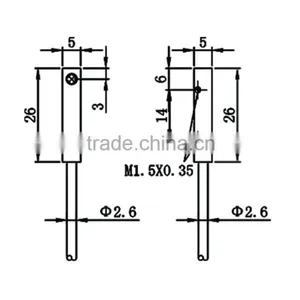 Q5x5 Cable Series Flush Mini Inductive Proximity Sensor thumbnail-2