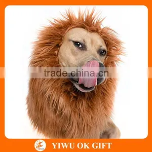 Amazon Hotsale Dog Lion Mane Costume Decoration Wigs Party Fancy Furry Hairs thumbnail-3