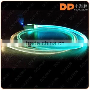 2016 Trending Products Glowing in the Dark Color Change Illuminated LED Light Sync Cable for Computers Laptops thumbnail-6