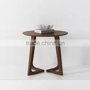 Custom Made Modern MDF Top Coffee Table Wooden Round Table thumbnail-1