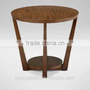 Cheap Modern Home Furniture Round Solid Wood Coffee Table CT7036 thumbnail-1