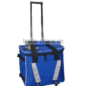 Fashion Trolley Food Cans Insulated Cooler Ice Bag With Wheel thumbnail-2