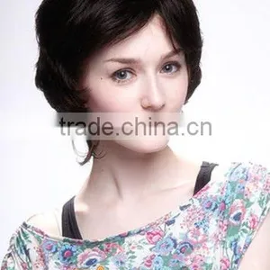 Short Wigs Non Remy Hair, Old Ladies Short Fake Curly Hair Wigs thumbnail-2