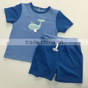 Baby Boy Short Sleeve Shirts Top+Shorts Set Kids Summer Casual Outfits thumbnail-1