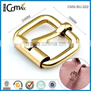 Gold Metal Roller Pin Buckle For Handbag thumbnail-1