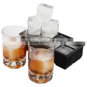 2 Inch Cubes Keep Your Drink Chilled For Hours Without Diluting It Silicone Large Ice Cube Tray thumbnail-1