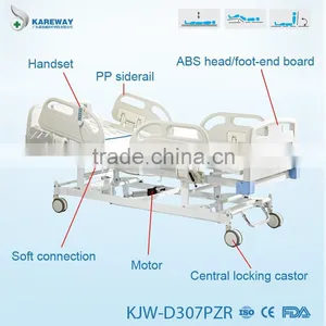 Cheap Adjustable Mechanical Al-alloy Side Rails Hospital Bed for Paralyzed Patients thumbnail-3