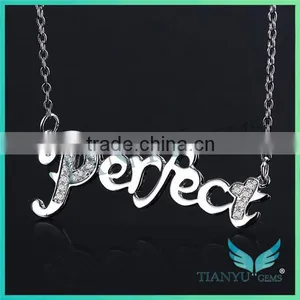 New Style Fashion 925 Sterling Sliver Pendants Charms Moissanite Pendants Necklace thumbnail-1