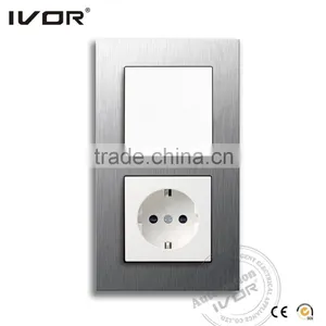 EURO Socket and Switch, German Socket, CE Certificated thumbnail-5
