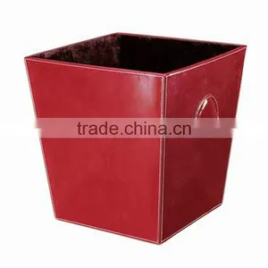 2013 Hot Sale Foldalbe Rectangular Leather Paper Storage Boxes thumbnail-1
