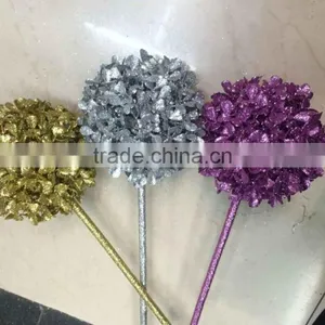 Assembly Hall & Home Decoration Flower With Gold Powder thumbnail-1