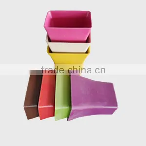 Natural Straw Plastic Flower Pot thumbnail-2