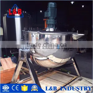 High Quality Cooking Pot Steam Jacketed Kettle,Porridge Cooking Pot Mixing Machine thumbnail-1