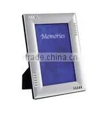 Two Tone Silver Plated Single Wave Design Metal Photo Frame Picture Frames thumbnail-1