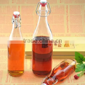Glass Swing Top Spices Square Round Bottle(HLTH-L020) thumbnail-1