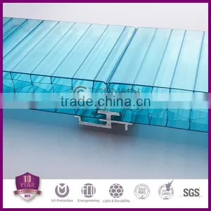 500mm Wide 7wall Polycarbonate Multiwall System Wall Panel thumbnail-1