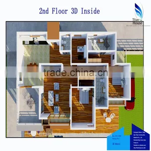 Luxury Light Steel Structure Prefab Mansion thumbnail-4