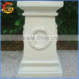 Fiberstone Flower Pot Stand Column Decorative Outside thumbnail-1