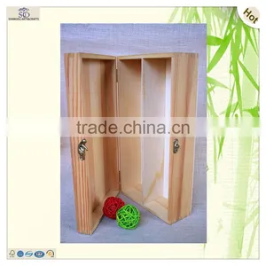 Solid Lock Font Engraved Valued Wine Case Box thumbnail-5