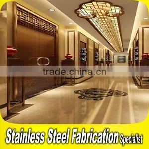 Custom Made Stainless Steel Hotel Lobby Wall Decoration thumbnail-2