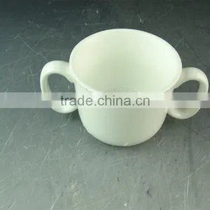 Wholesale Promotional Ceramic Coffee Tea Cup With Two Handles, Cheap Coffee Cup in Stock thumbnail-2