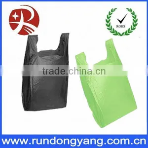 Cheap Colorful Biodegradable Plastic T-shirt Bags With Good Quality thumbnail-1