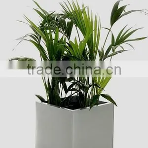 FO-9004 Outdoor Metal Flower Pot, Stainless Steel Square Flower Planter thumbnail-1