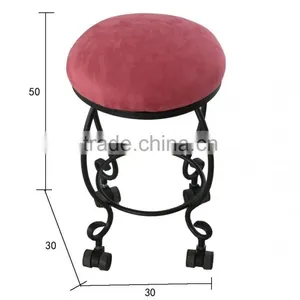 Potable Movable Ottoman Stool Hydraulic Chair With Wheels Used Salon Furniture TKN-39061 thumbnail-2