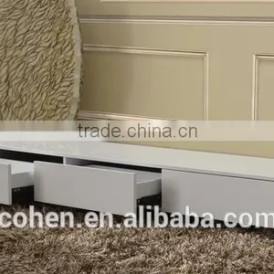 European Simple Style Stainless Steel Legs Marble Top Living Room tv Stand Unit Furniture thumbnail-4