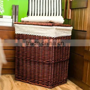 New Design Willow Material Hand Woven Shopping Basket thumbnail-2