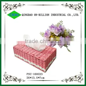 Colorful Rectangular Tissue Box Paper Woven Napkin Box thumbnail-1