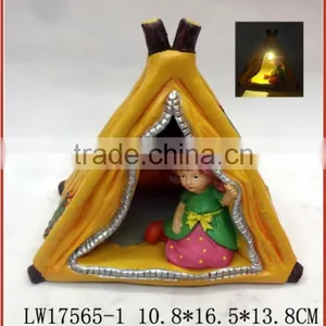Superior Quality Newly Style Lovely Girl in Skirt Solar Fence Light thumbnail-1