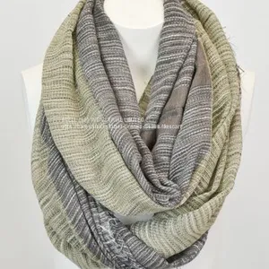 Soft Lightweight Spring Autumn Infinity Loop Circle Scarf Factory thumbnail-5