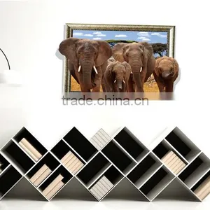 Interesting 3D Elephant Wall Sticker for Kids , Removable Real Elephant Wall Sticker thumbnail-1