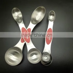 5pc Double Sided Stainless Steel Magnetic Measuring Spoon Set CK-S134 thumbnail-2