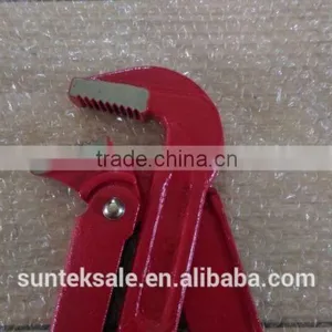 High Quality Chrome Vanadium Steel Adjustable Pipe Wrenches,Right Angle-type Straight Jaws thumbnail-2