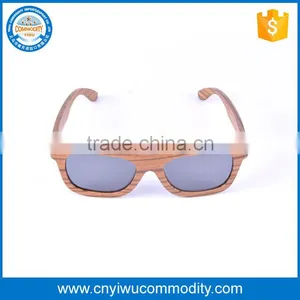 Hot Selling Round Shape Zebra Wooden Sunglasses Polarized With Custom Logo thumbnail-1