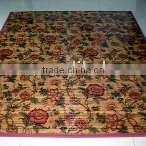 Printed and Delicate Bamboo Carpet thumbnail-1