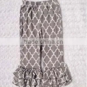China Product and Low Price Wholesale Best Selling Boutique Cotton Ruffle Pants for Baby Kids for Spring and Autumn Wearing thumbnail-5