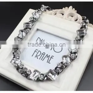 New Design Big Brand Latest Design Crystal Beads Collar Necklace Jewelry for Women thumbnail-6