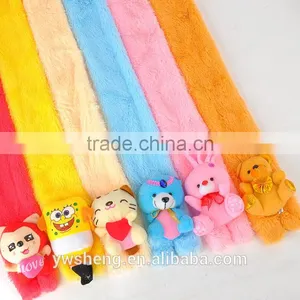 Hot Selling New Winter Children's Coral Velvet Scarf Wholesale Cartoon Fashion Kids Cotton Plain Bear thumbnail-1
