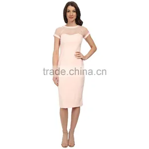 Latest Design Fashion Plain Formal Dress Tight With Lace Custom Made thumbnail-1