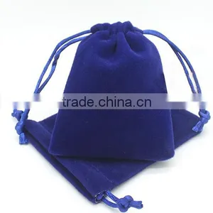 2016 Custom Logo Velvet Pouch Jewelry Bags Mix Sizes Velvet Drawstring Bags for Jewelry Package Promotional Jewelry Gifts thumbnail-3