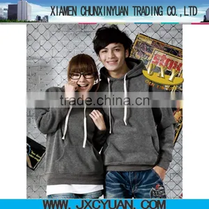 High Quality Wholesale Plain Sweatshirt With Hoody Pullover for Men and Women Unisex Cheap Hoodies With Pocket thumbnail-1