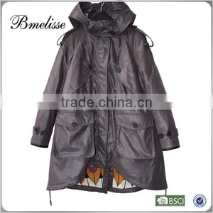 2014 Newest Ladies Elegant Ladies Long Coat Woman Black Cashmere Coat for Winter thumbnail-1