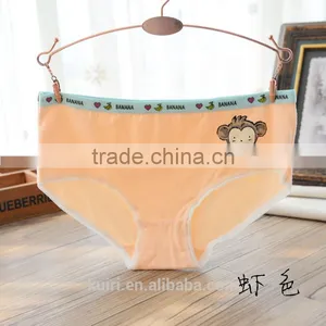 2017 New Cartoon Monkey Printing Underwear Young Girls Cotton Comfortable Pants thumbnail-5
