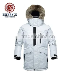 Mens Outdoor Down Jacket With Fur From Garment Factory thumbnail-1