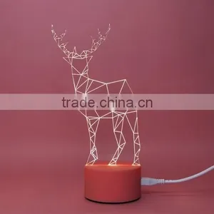 Fashion Glittering Christmas Deer LED Table Lamp thumbnail-3
