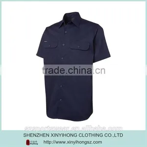 Customizable 100% Heavy Twill Cotton Material Mens Work Shirts With Label thumbnail-1